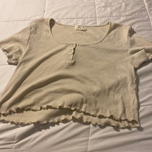 pastel crop top, worn once.